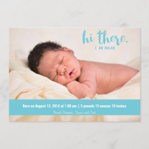 Hi there Baby boy blue birth announcement