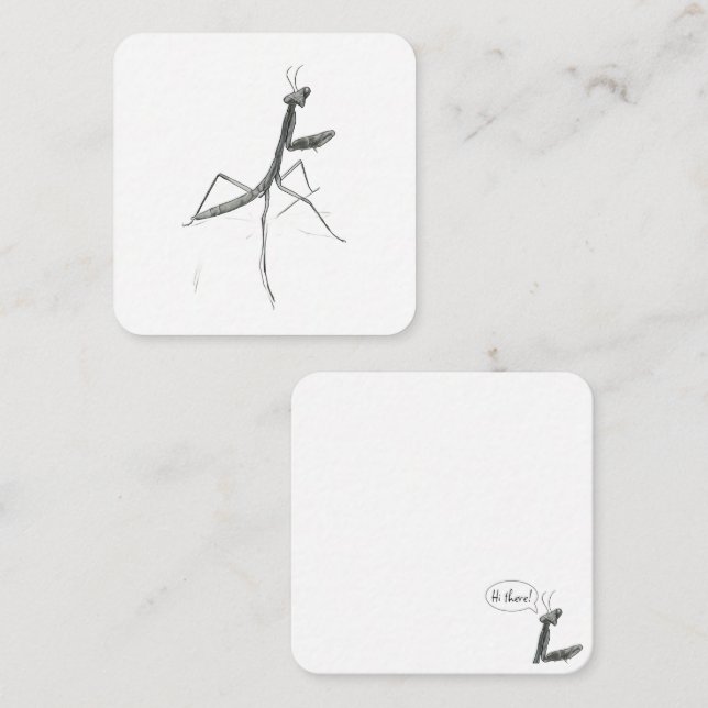 Hi there! Praying Mantis Card (Front/Back)