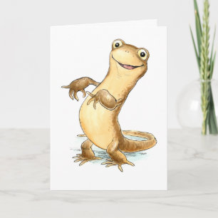 "Hi there! What's newt?" Perky newt card