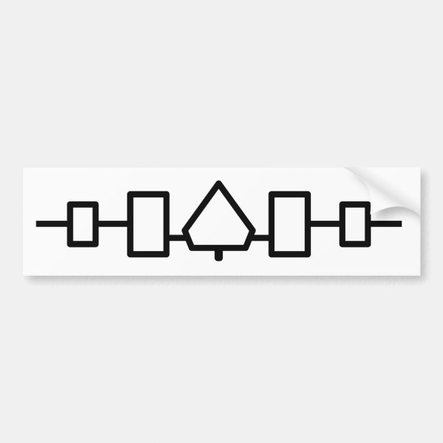Hiawatha Belt Bumper Sticker (Front)