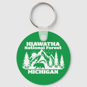 Hiawatha National Forest Michigan Keychain