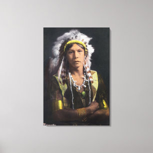 Hiawatha Portrait Canvas Print