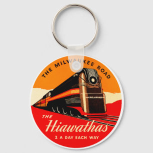Hiawathas Train Keychain