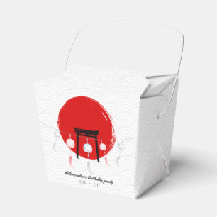 Hibachi Birthday Party Wind Chimes Furin Japanese Favor Box