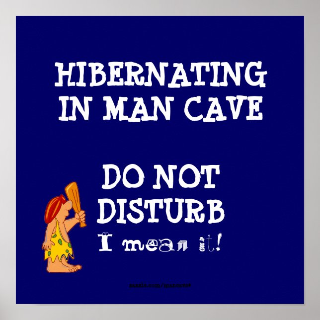 Hibernating Man Cave2 Poster (Front)
