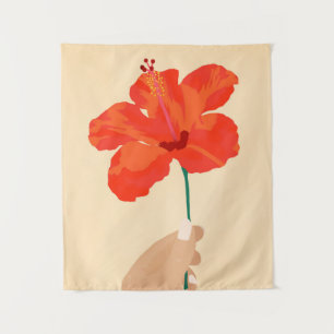 Hibiscus Affection Tapestry