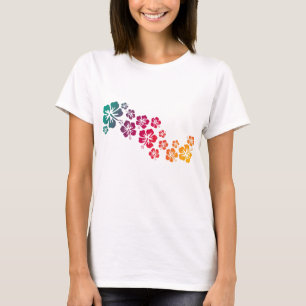 hibiscus blooms coloured T-Shirt