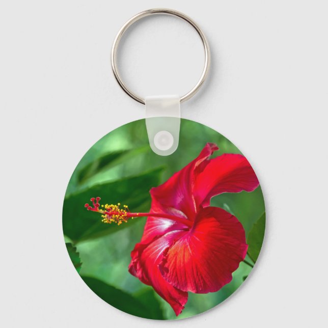 Hibiscus Blossom Keychain (Front)