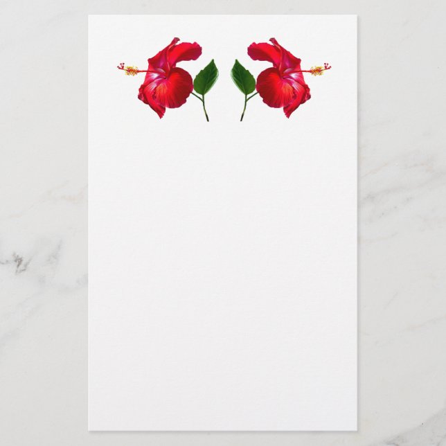 Hibiscus Blossom Stationery (Front)