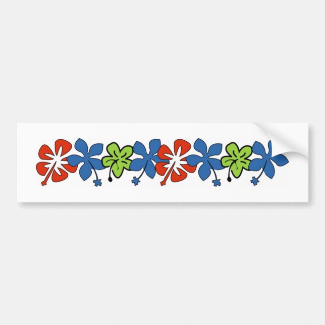 Hibiscus- Bumper Sticker (Front)