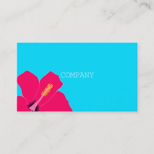 hibiscus business card (Front)