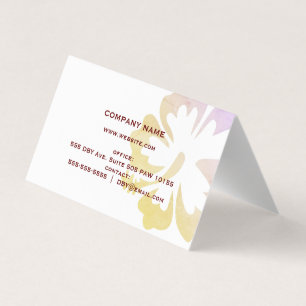 Hibiscus   Business Card