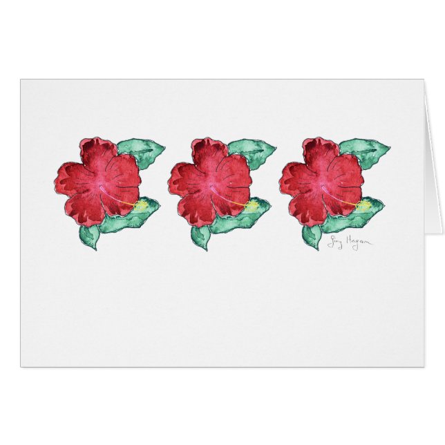 Hibiscus Cards (Front Horizontal)