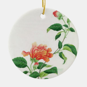 Hibiscus Ceramic Ornament