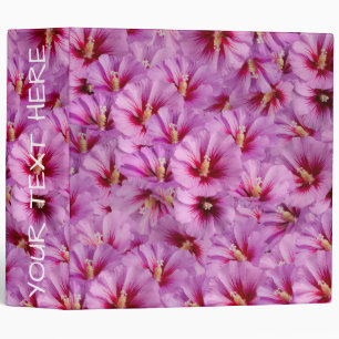 Hibiscus - Chinese Rose Flower Pattern Binder