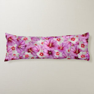 Hibiscus - Chinese Rose Flower Pattern Body Pillow