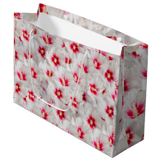Hibiscus - Chinese Rose Flower Pattern Large Gift Bag