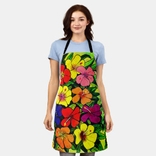 Hibiscus Color Apron