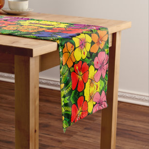 Hibiscus Colour-  Table Runner