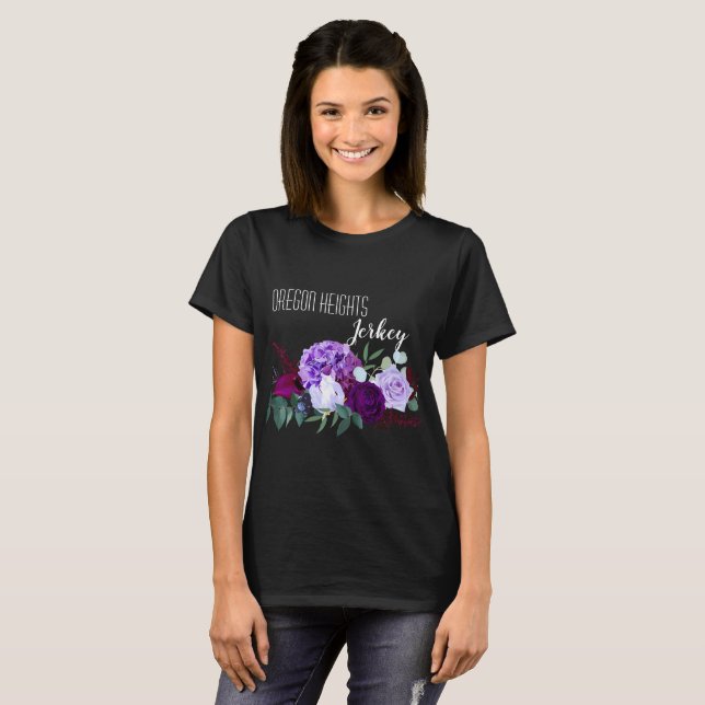 Hibiscus de T-shirts d'affaires personnalisés sur (Devant entier)