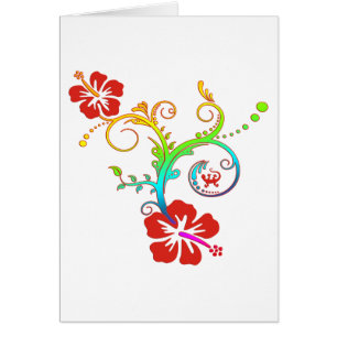 Hibiscus Decor Coloured