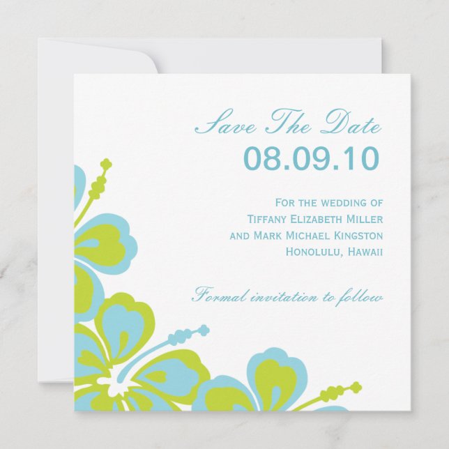 Hibiscus Delight, Save The Date, 08.09.10, For ... Save The Date (Front)