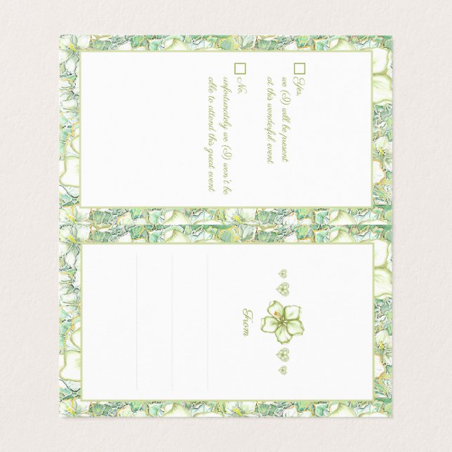 Hibiscus & dentelle BLANC (Inside Unfolded)