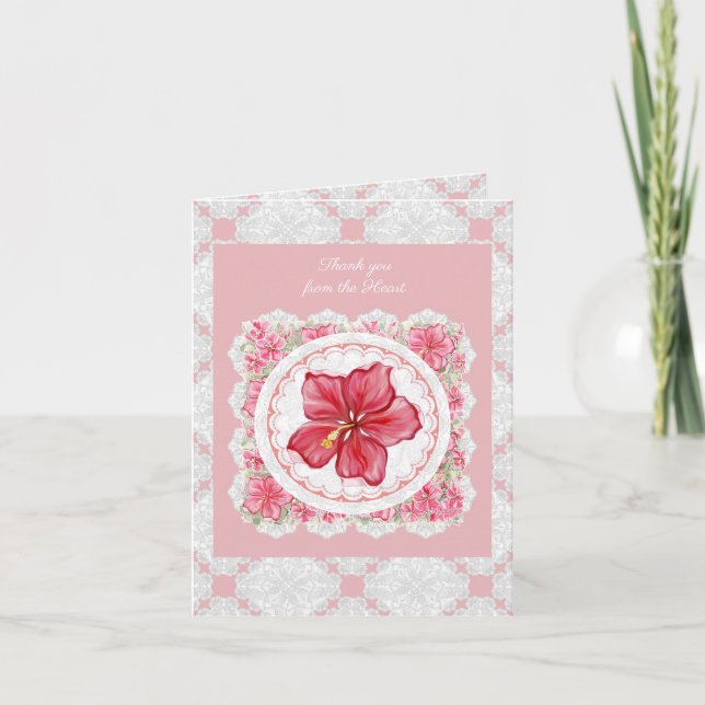 Hibiscus & dentelle RED (Devant)