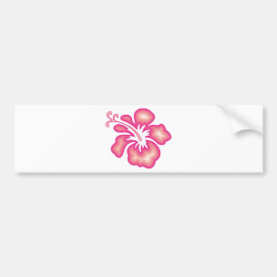 Hibiscus Design Bumper Sticker