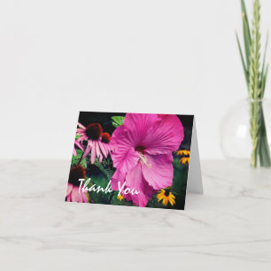 Hibiscus Et Amis Carte de remerciements Fleur