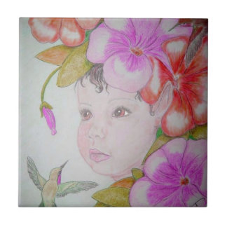 Hibiscus Fairy Tile