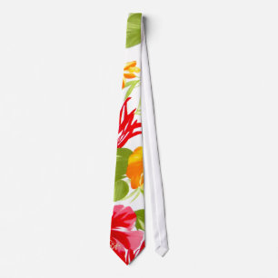 Hibiscus Fiesta Floral Tropical tie