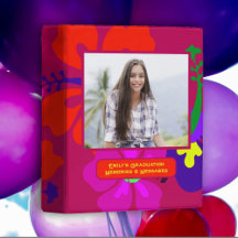 Hibiscus Filles Graduation Guest Book Classeur