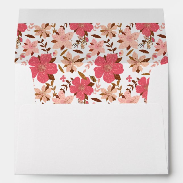 Hibiscus fleurs été plaisir enveloppe personnalisé (Dos (Bas))