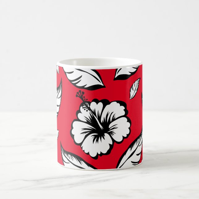 Hibiscus Floral  Coffee Mug (Center)