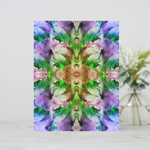 Hibiscus Flower Abstract Scrapbook Paper