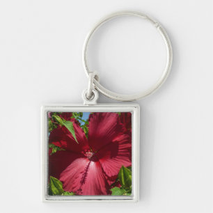 Hibiscus Flower and Blue Sky Keychain