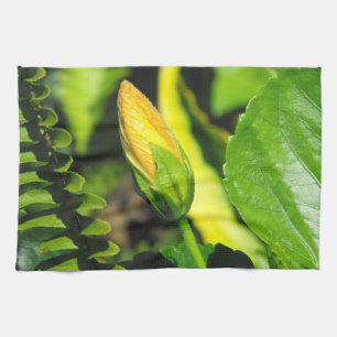 Hibiscus Flower Bud Kitchen Towel