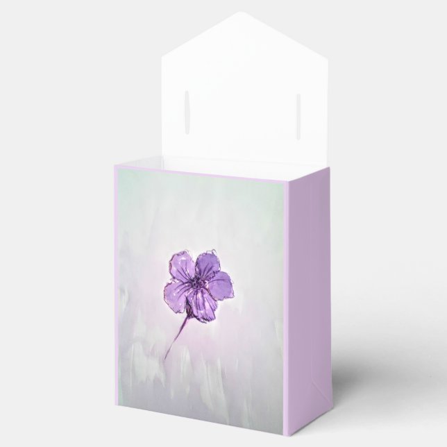 Hibiscus Flower Favor Box (Opened)