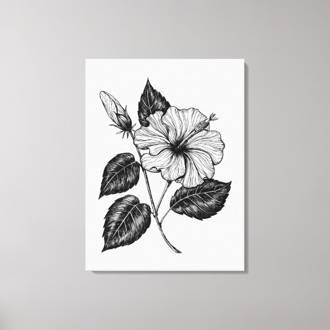Hibiscus flower II Canvas Print (Front)