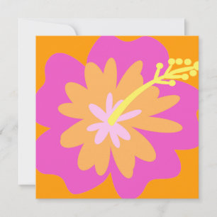 Hibiscus Flower Invitation