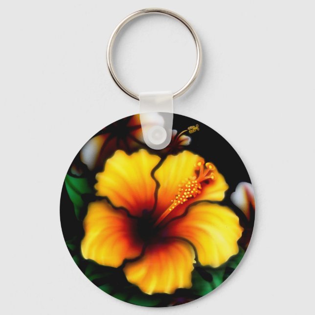 Hibiscus Flower Key Chain (Front)