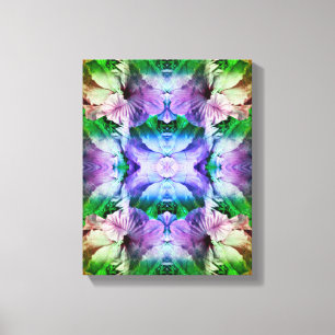 Hibiscus Flower Multiplied Abstract Canvas Print