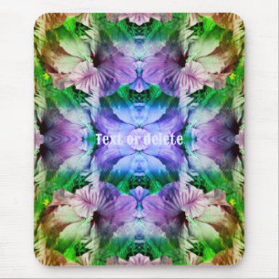 Hibiscus Flower Multiplied Abstract Personalized Mouse Pad