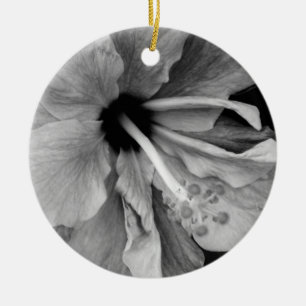 Hibiscus Flower Photography Ceramic Ornament