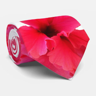 Hibiscus Flower Print Tie
