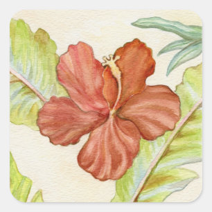 Hibiscus Flower Stickers