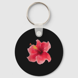 Hibiscus Flower, Tee Coquette 90s Vintage Gift Wom Keychain