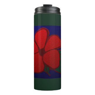 Hibiscus Flower Thermal Tumbler