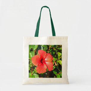 Hibiscus flower tote bag
